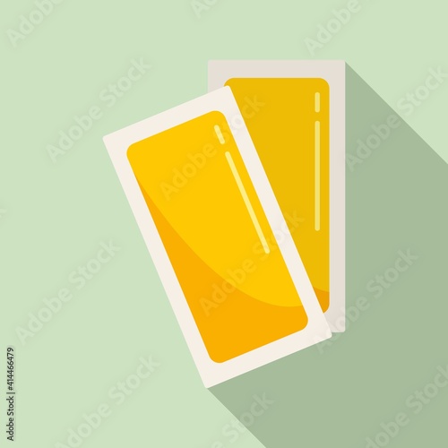 Wax hair removal icon. Flat illustration of wax hair removal vector icon for web design