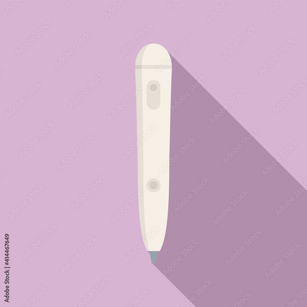 Laser hair removal stick icon. Flat illustration of laser hair removal stick vector icon for web design Laser hair removal stick icon. Flat illustration of laser hair removal stick vector icon for web design