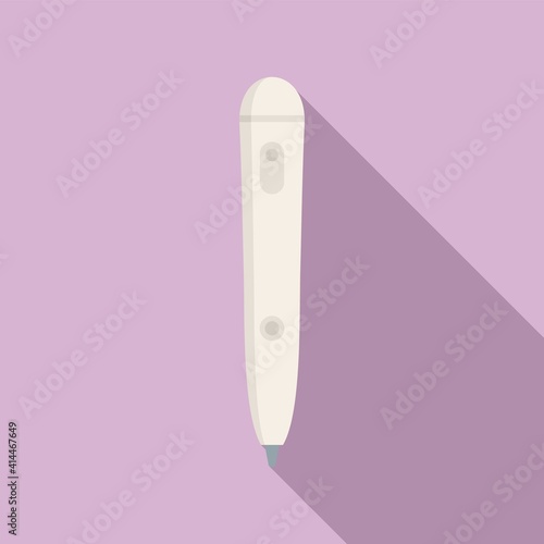 Laser hair removal stick icon. Flat illustration of laser hair removal stick vector icon for web design