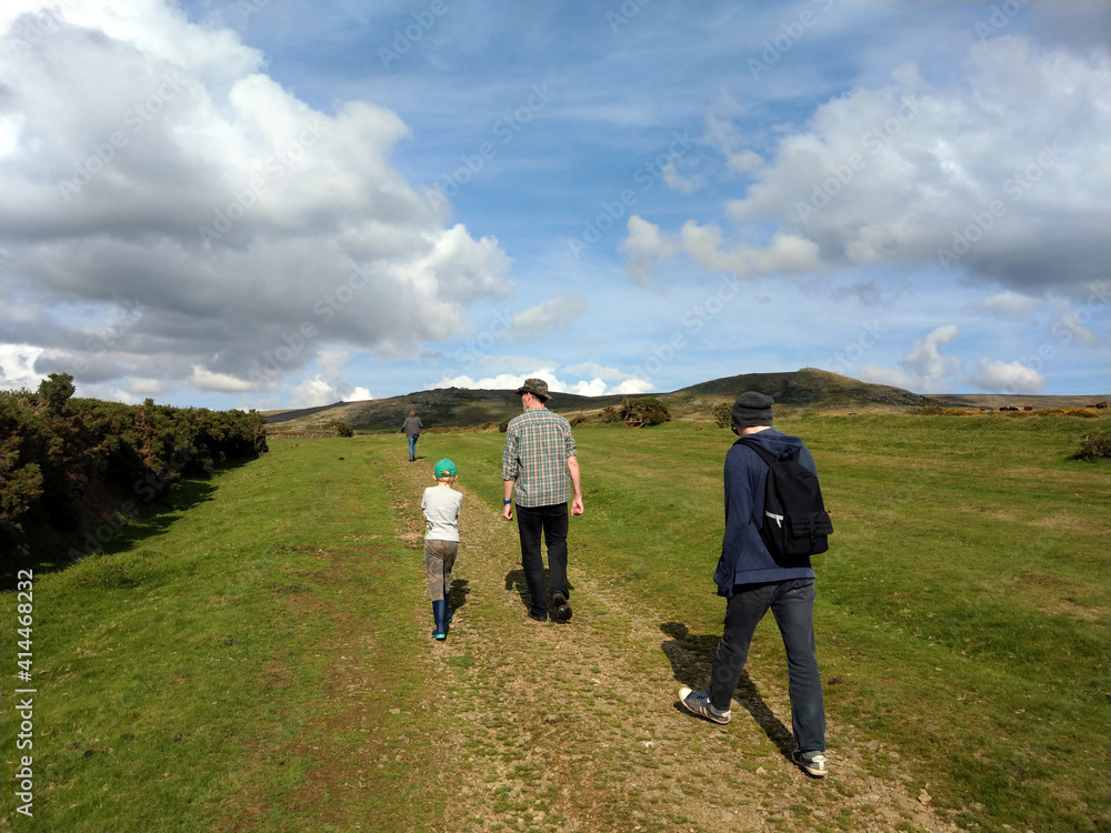 Walking the moors - family hiking on Dartmoor Walking the moors - family hiking on Dartmoor
