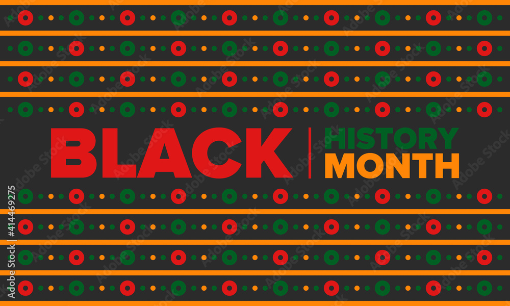Black History Month. African American History. Celebrated annual. In February in United States and Canada. In October in Great Britain. Poster, card, banner, background. Vector illustration Black History Month. African American History. Celebrated annual. In February in United States and Canada. In October in Great Britain. Poster, card, banner, background. Vector illustration