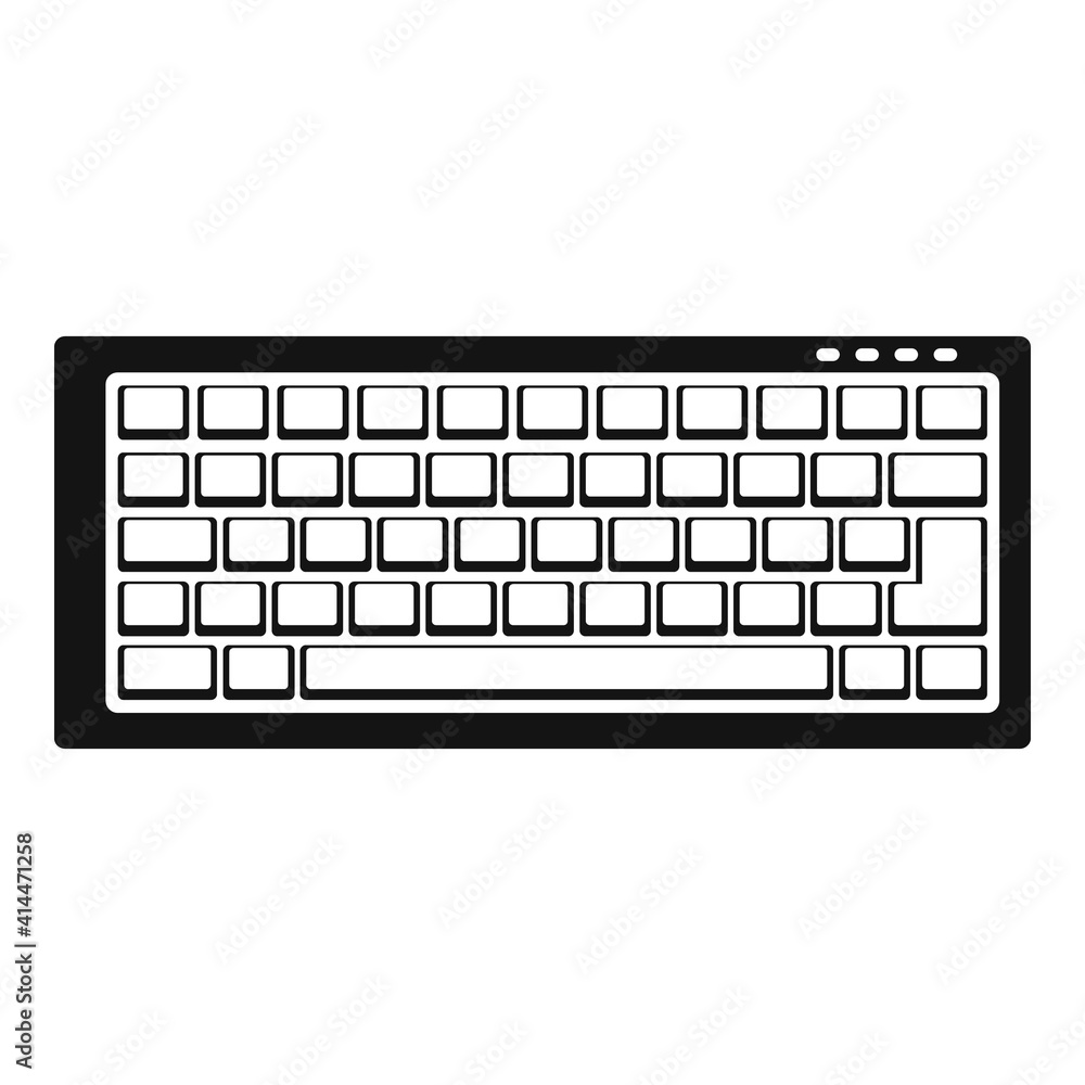 Keyboard icon. Simple illustration of keyboard vector icon for web design isolated on white background Keyboard icon. Simple illustration of keyboard vector icon for web design isolated on white background