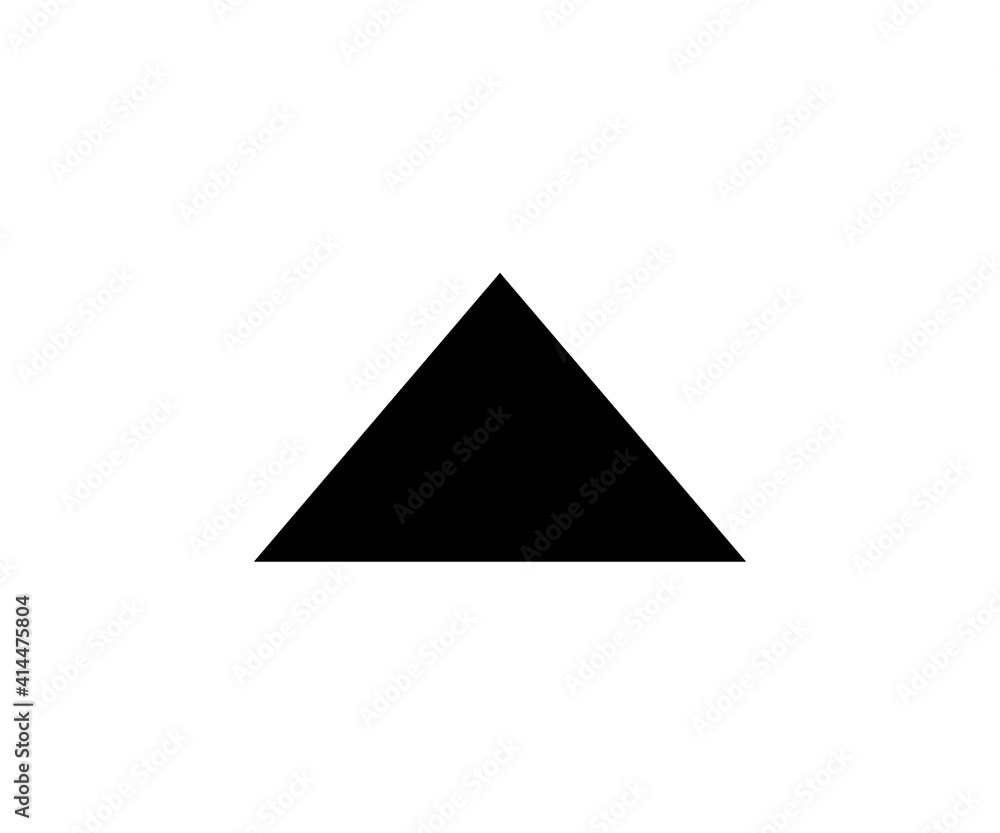 Triangle up arrow or pyramid line art vector icon. Elements of Geometric figure icon for concept apps and websites and development - Vector Triangle up arrow or pyramid line art vector icon. Elements of Geometric figure icon for concept apps and websites and development - Vector
