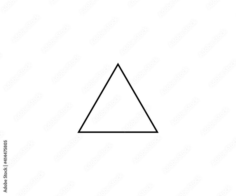 Triangle up arrow or pyramid line art vector icon. Elements of Geometric figure icon for concept apps and websites and development - Vector Triangle up arrow or pyramid line art vector icon. Elements of Geometric figure icon for concept apps and websites and development - Vector