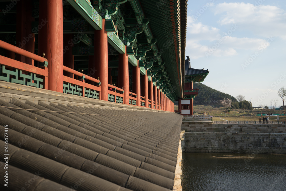 Obraz premium Woljeonggyo Bridge in Gyeongju, South Korea
