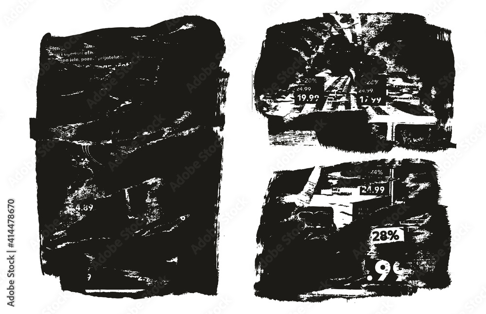 Ripped & Torn Paper Background Grunge Punk Style High Detail Abstract Vector Background Set Ripped & Torn Paper Background Grunge Punk Style High Detail Abstract Vector Background Set