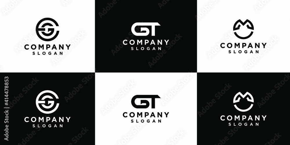 Letter set logo design Premium Vector
