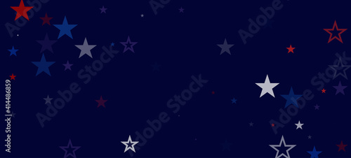 National American Stars Vector Background. USA Independence Memorial Labor Veteran's 4th of July 11th of November President's Day
