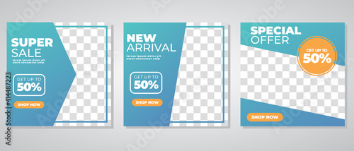 Creative vector social media post template collection. Modern social media post feed. Perfect for social media post , background and web internet ads.