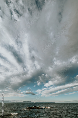 cloud sky near to the sea