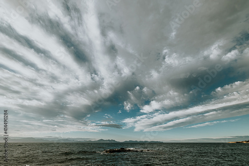 cloud sky near to the sea