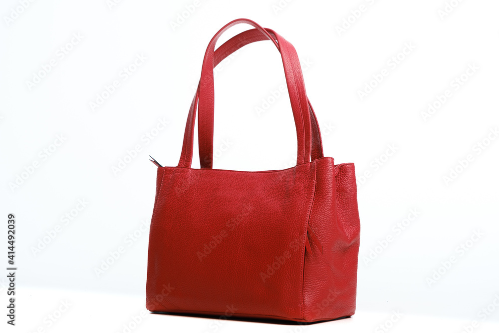 red bag isolated on white red bag isolated on white