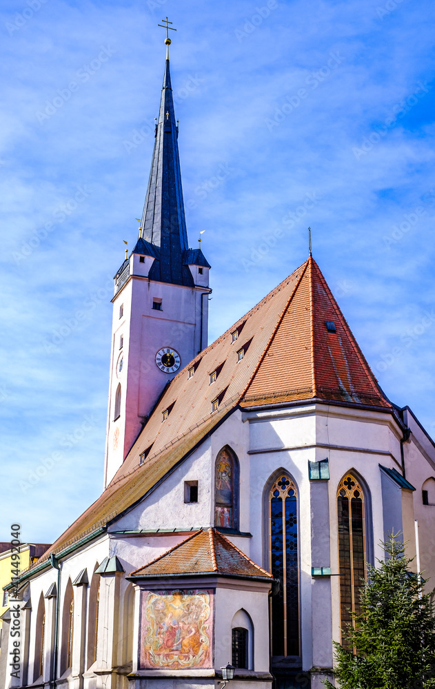 Obraz premium historic old town of Wasserburg am Inn