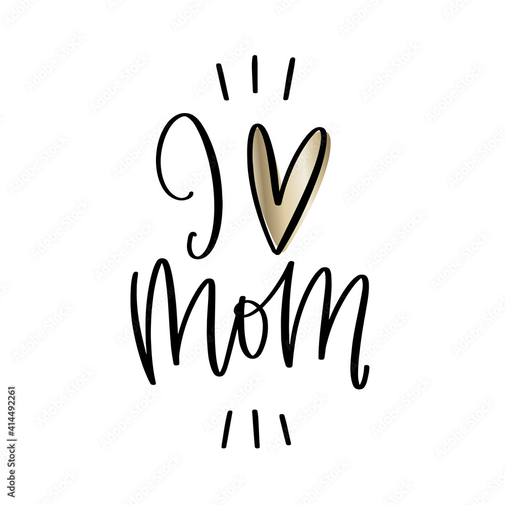 I love mom Mother’s day vector design with gold circle background. Suitable for greeting card, gift decoration, iron on or sublimation print. I love mom Mother’s day vector design with gold circle background. Suitable for greeting card, gift decoration, iron on or sublimation print.