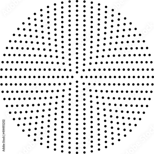 halftone dotted circle background design