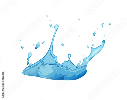Water splash vector illustration.