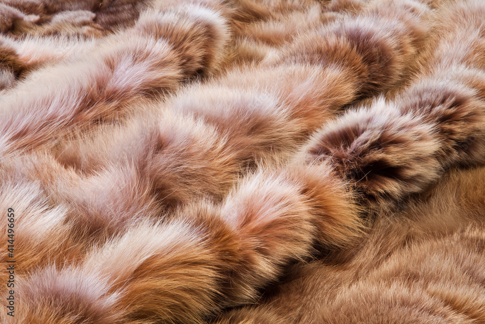 Background or texture image of fur. In perspective Background or texture image of fur. In perspective