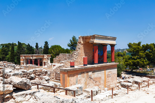 The Palace of Knossos in Crete, Heraklion, Greece