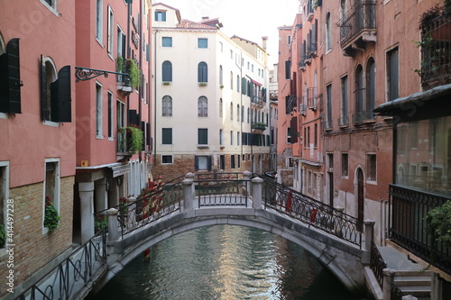 Venezia river venice canal italy bridge and building © lim