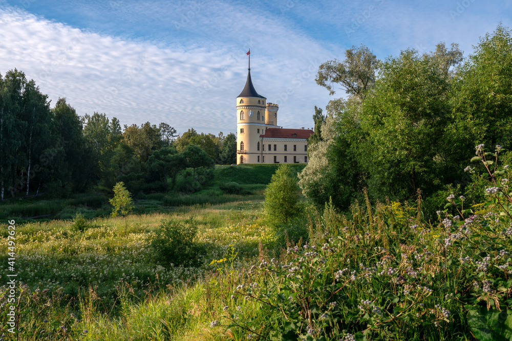 The castle of the Russian Emperor Paul I-Marienthal (BIP fortress) in the early morning. Pavlovsk, Saint Petersburg, Russia. The castle of the Russian Emperor Paul I-Marienthal (BIP fortress) in the early morning. Pavlovsk, Saint Petersburg, Russia.