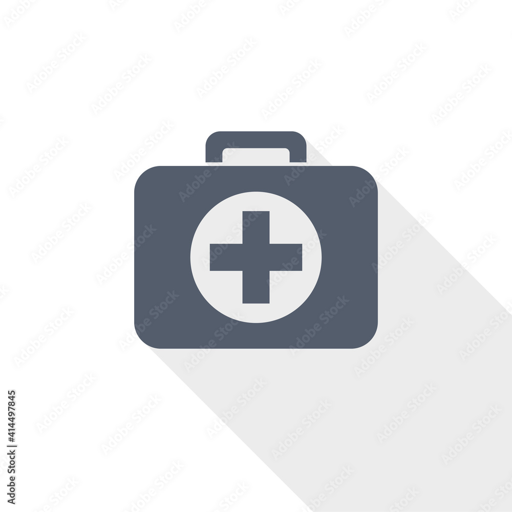 First aid vector icon, flat design illustration in eps 10 First aid vector icon, flat design illustration in eps 10