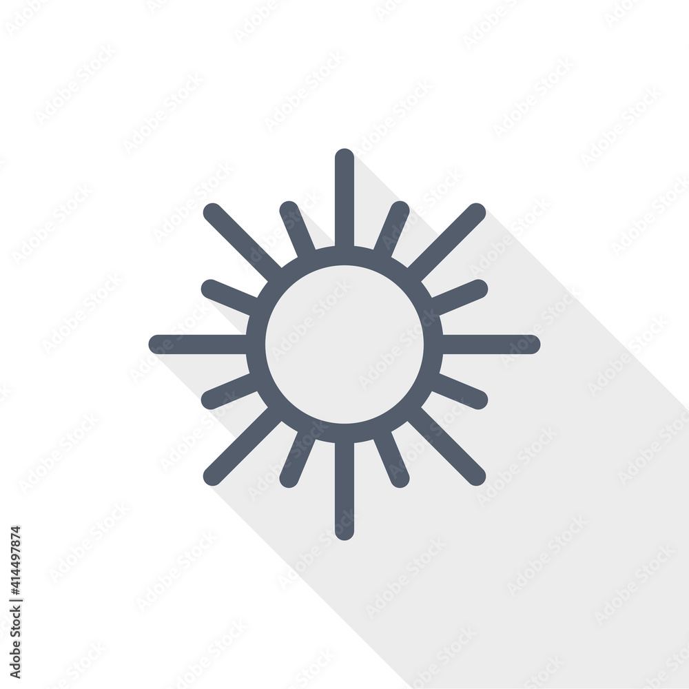 Sun vector icon, flat design illustration in eps 10 Sun vector icon, flat design illustration in eps 10