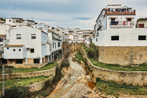 Setenil de las Bodegas, one of the most beautiful white villages in Andalusia, Spain