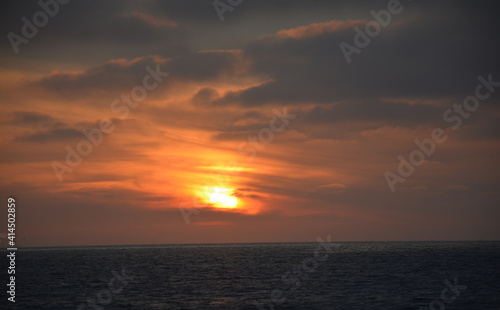 sunset over the sea © Joshua