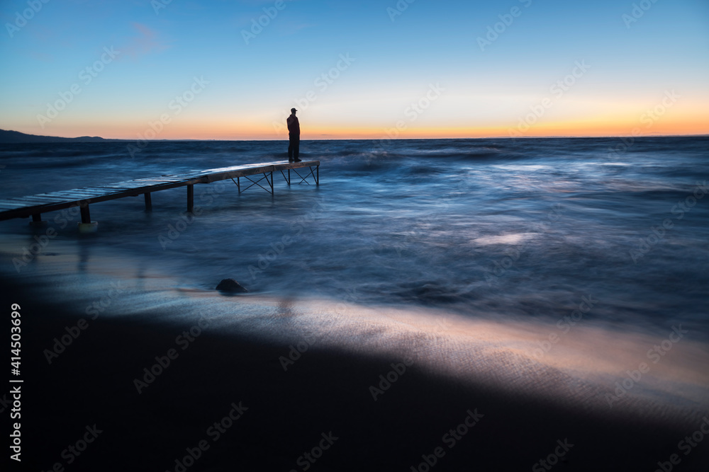 Fototapeta premium sunset on the beach