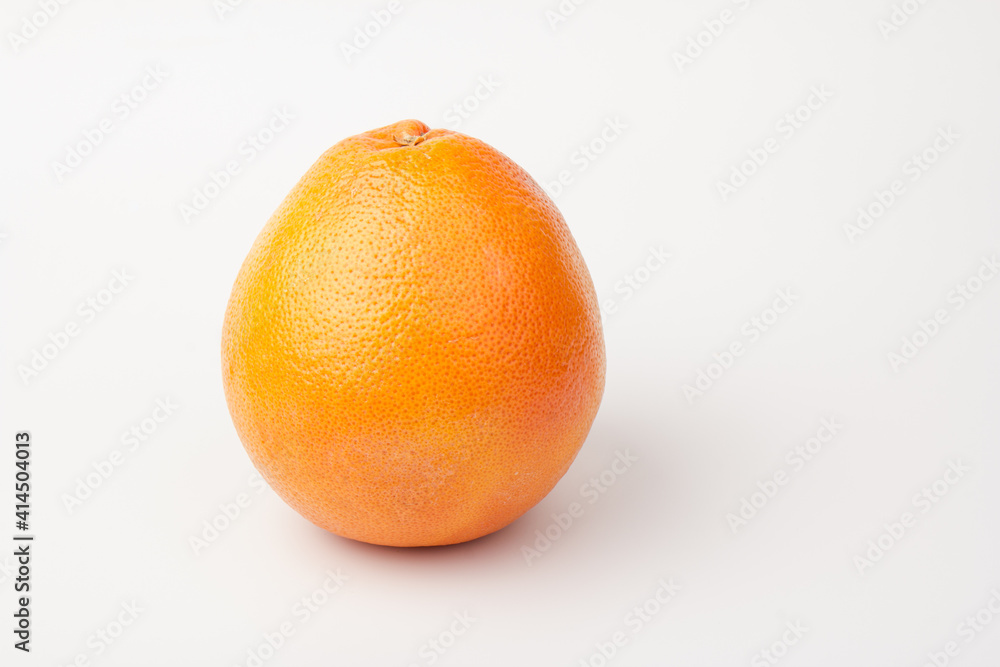 pink orange or grapefruit isolated on white background pink orange or grapefruit isolated on white background