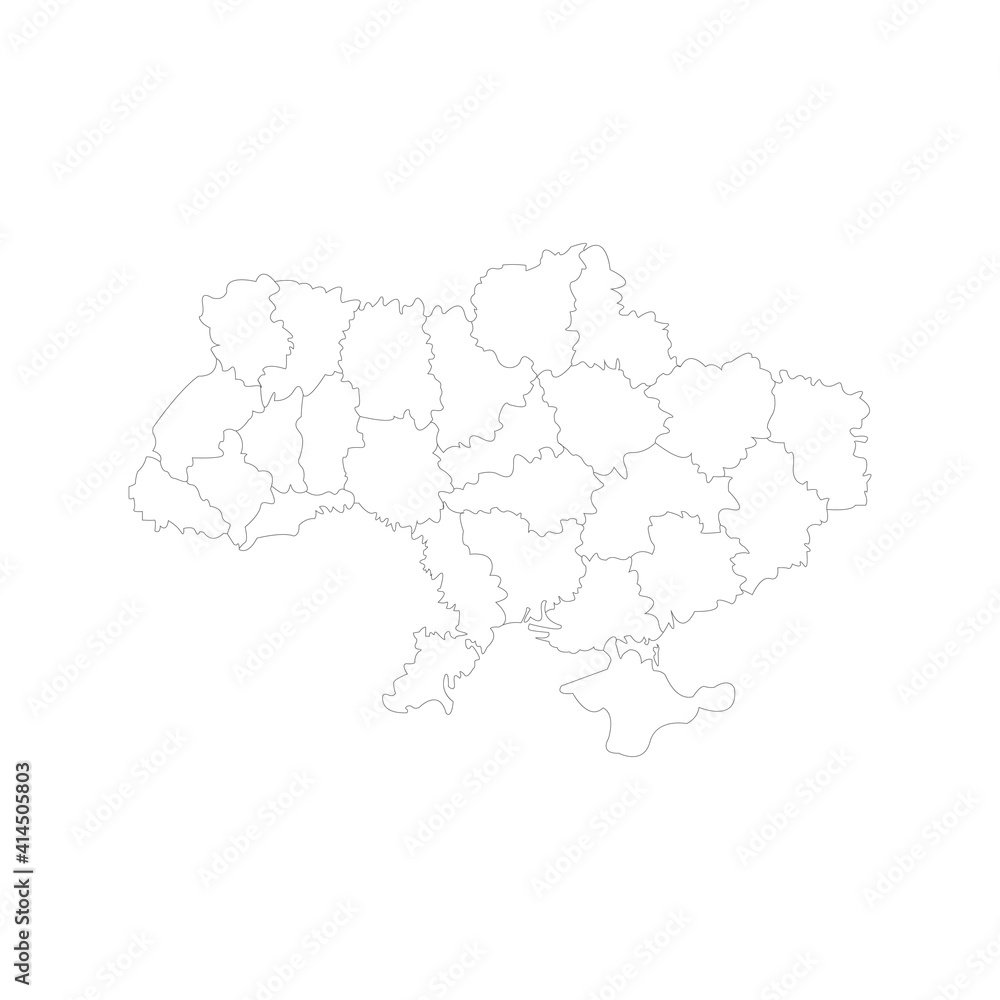 This is a Ukraine map isolated on a white background.