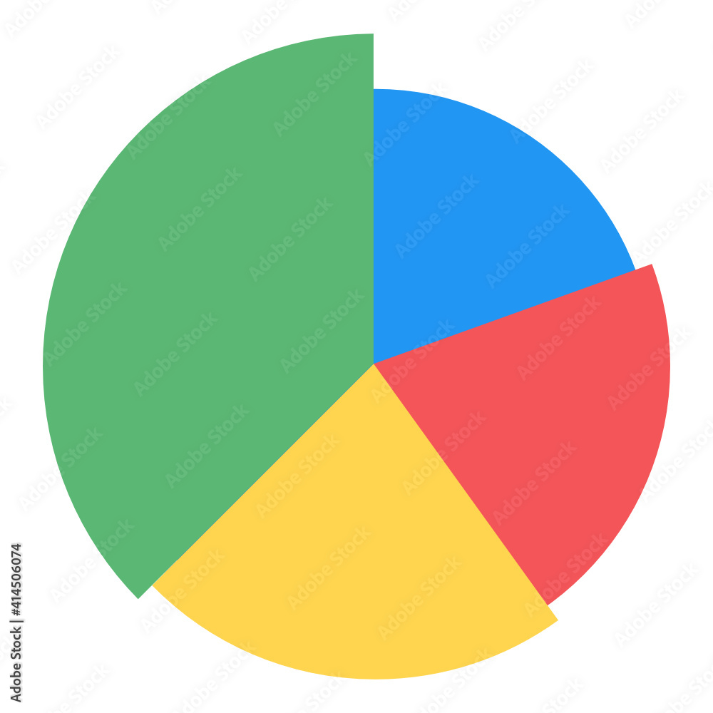 A modern infographic showing multi pie chart in flat icon
A modern infographic showing multi pie chart in flat icon