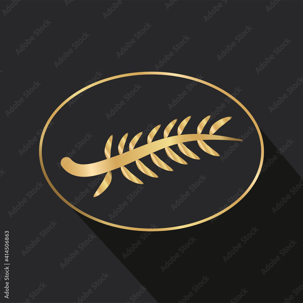 wreath in circular frame golden film award icon wreath in circular frame golden film award icon
