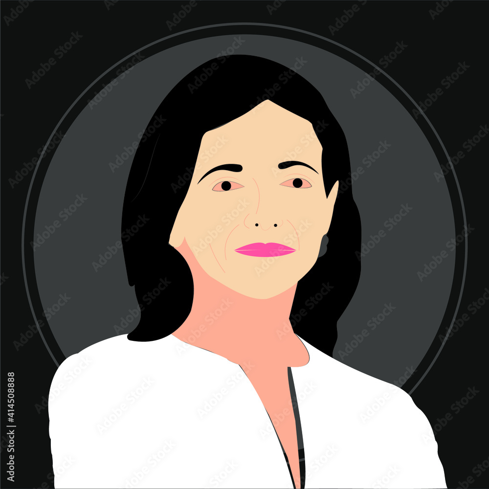 Portrait Illustration of Professional Woman Leader while posing for company profile
Portrait Illustration of Professional Woman Leader while posing for company profile