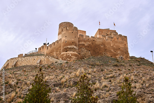 Beautiful landscape of the Castle of Biar, Alicante, Valencian Community, Spain
