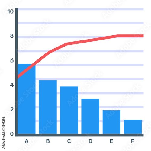 
A trendy vector denoting principle chart
