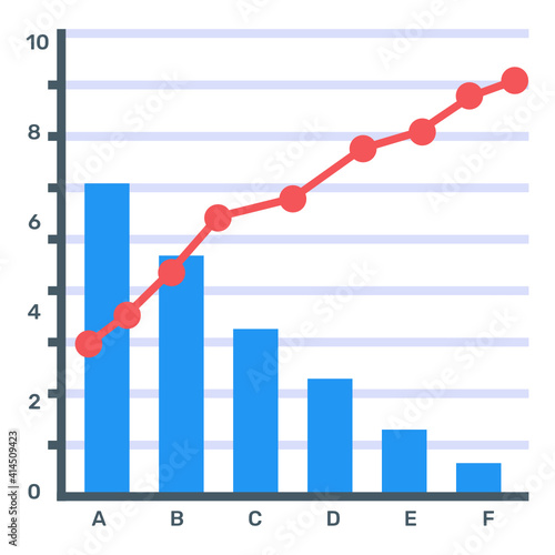 
A trendy vector denoting principle chart
