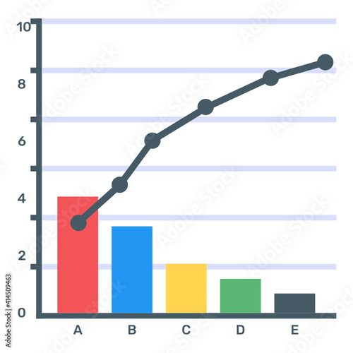 
A trendy vector denoting principle chart
