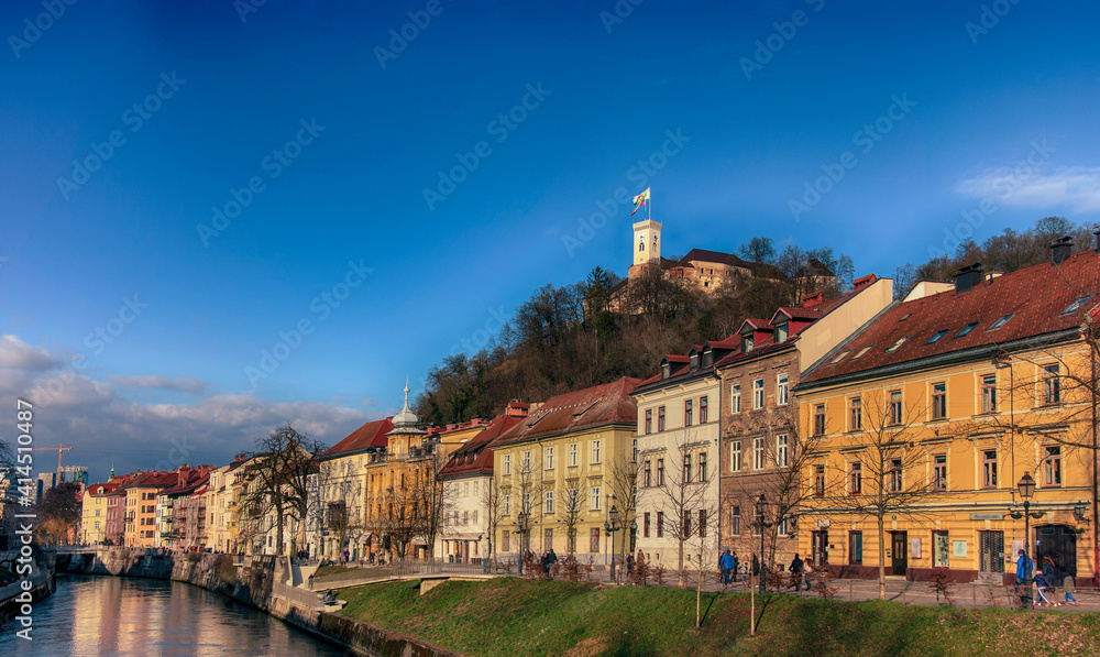 panorama view of the old Europen town
