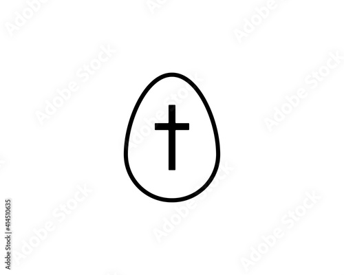 Easter egg line icon. linear style sign for mobile concept and web design. Easter egg outline vector icon. Symbol, logo illustration. Vector graphics