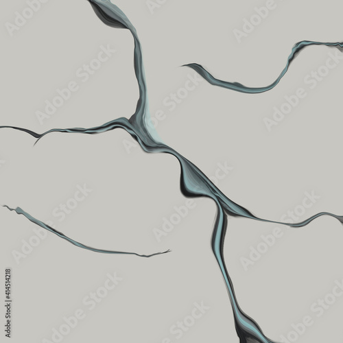 flow of paint in the middle of a calm background