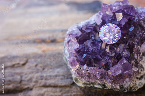 Canvastavla Natural purple Sapphire gemstone, Purple amethyst gemstone jewelry