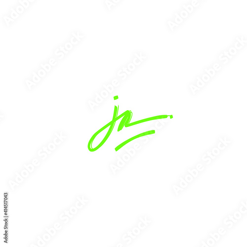 JR initial handwritten calligraphy, for monogram and logo