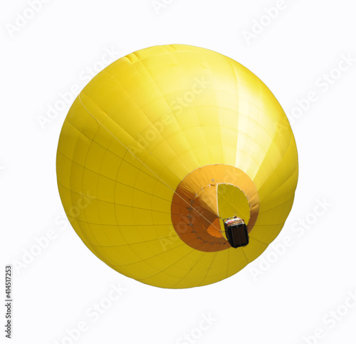 Hot air ballon on white background
