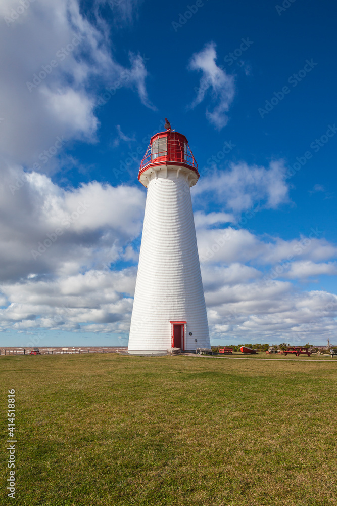 Canada, Prince Edward Island, Point Prim Lighthouse.