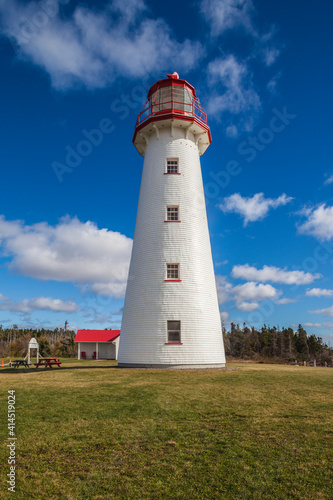 Canada, Prince Edward Island, Point Prim Lighthouse.