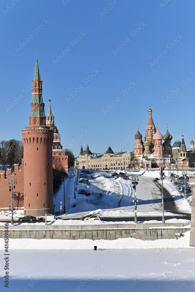 Obraz premium Red Square in winter.