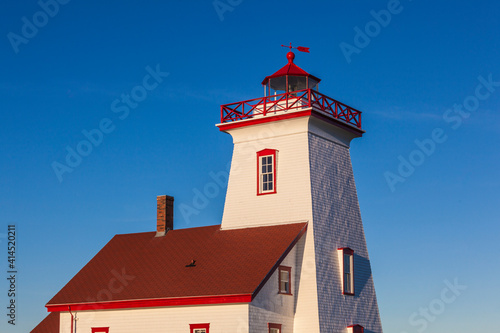 Wallpaper Mural Canada, Prince Edward Island, Wood Islands Lighthouse at sunset. Torontodigital.ca