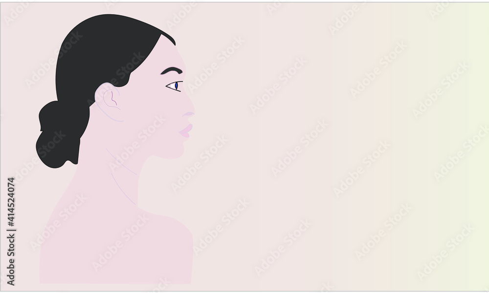 Woman side view Woman side view