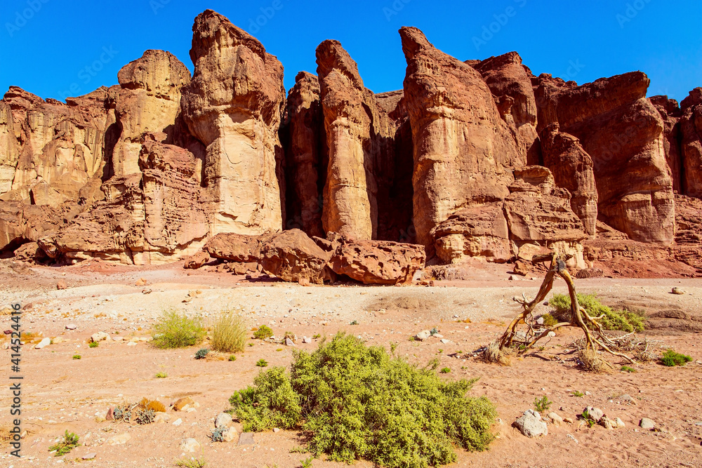 Fototapeta premium Solomon pillars. Sandstone rocks